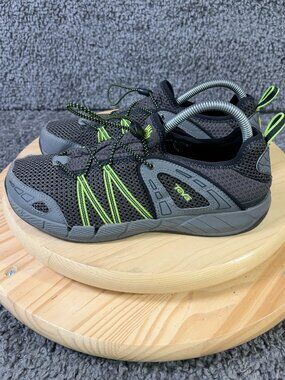 Teva Churn EVO Hiking Shoes Men Size 7 Black Yellow Outdoor Trail Water Sneakers